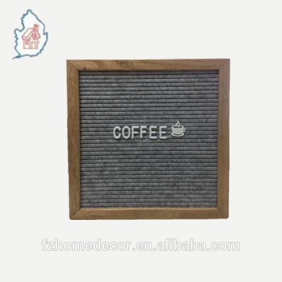 oak wood felt changeable letter board with different felt color